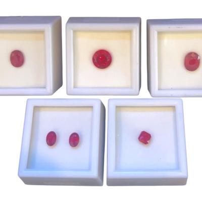 Fissure Filled, Treated, & Lab Created Ruby Gemstones 
