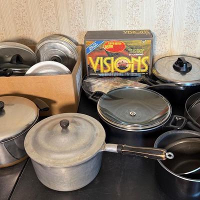 Mystery Lot Of Assorted Pans And Lids