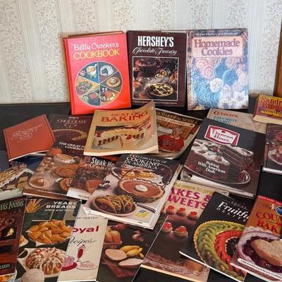A Large Assortment  Of Cookbooks