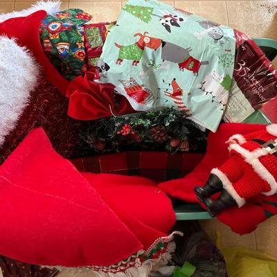 Assorted Christmas And Fall Decorations