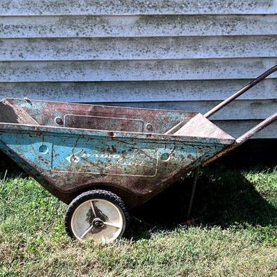 Vintage Radio Flyer Garden Cart Or Wheelbarrow