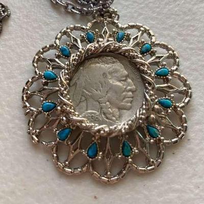 Buffalo Nickel / Indian Head Nickel Necklace 