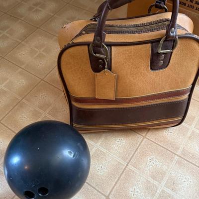 Two Bowling Balls, 1 Case, And A Used Pair Of Shoes