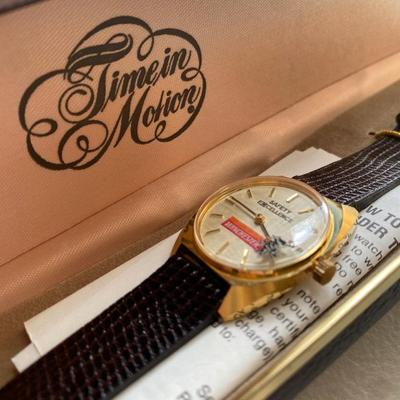 Winchester Time In Motion Watch - NEW in Original Box - Lizard Grain Leather 