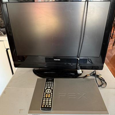 25” Toshiba TV And An Apex DVD Player
