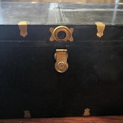 Black Steamer Trunk