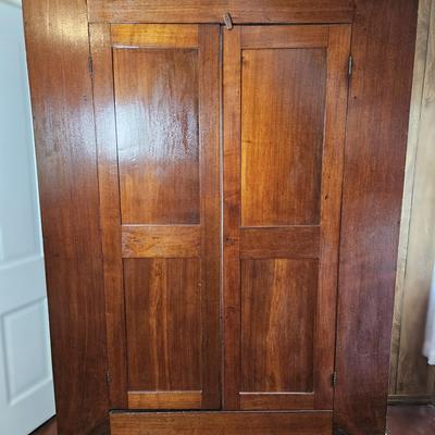 Solid Wood Armoire - Early 20th Century