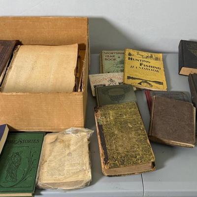 Assorted Vintage Books, Some In German, Dated 1800’s