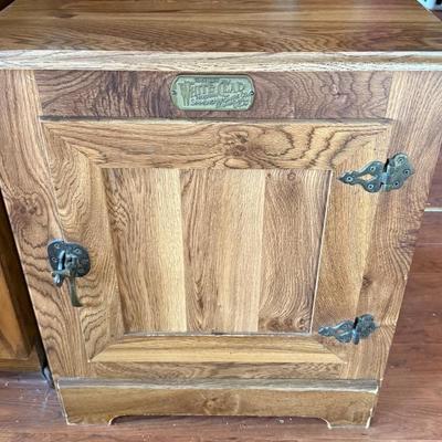 White Clad Ice Box Night Stand