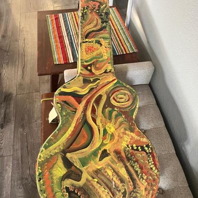 Hand painted case for Gretsch bass