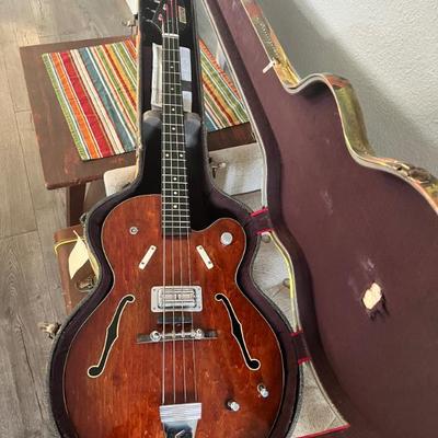Gretsch bass owned by Peter Tork of the Monkees.