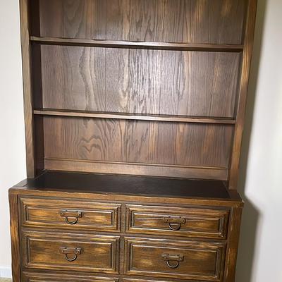 Leather Top Bookcase Cabinet #512