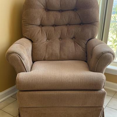 Upholstered Swivel Rocking Chair By Best Chairs Inc