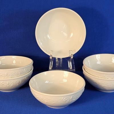 'Totally Today' White Cereal Bowls (6)