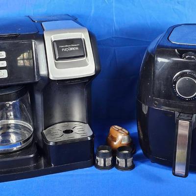 Hamilton Beach FlexBrew Coffee Maker (1) + GoWise USA Air Fryer (1)