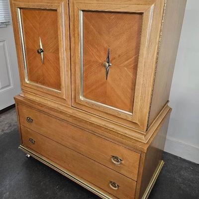 American Of Martinsville MCM Highboy Chest Of Drawers
