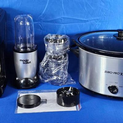 'Mr. Coffee' 12-Cup Coffee Pot (1), Magic Bullet Blender (1) + Euro-Pro Crock Pot (1)