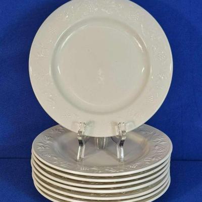 'Totally Today' White Salad Plates (8)