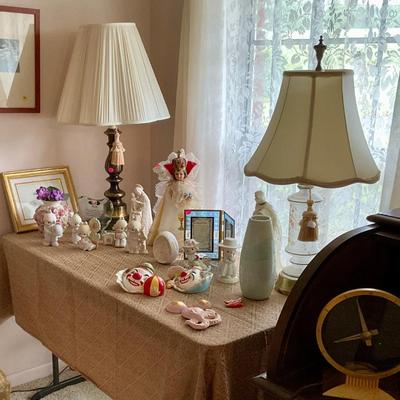 Lamps, religious figures