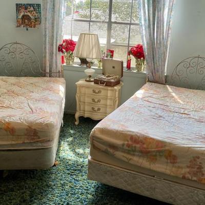 Matching double beds