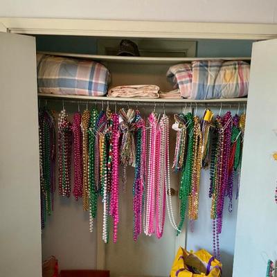 Long Mardi Gras beads