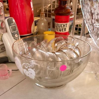 Anchor Hocking punch bowl 