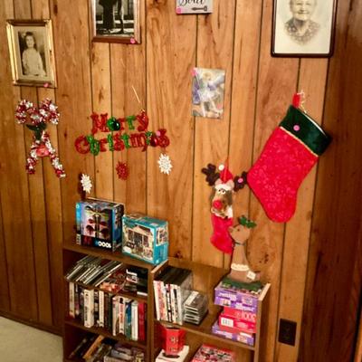 Christmas decorations, movies