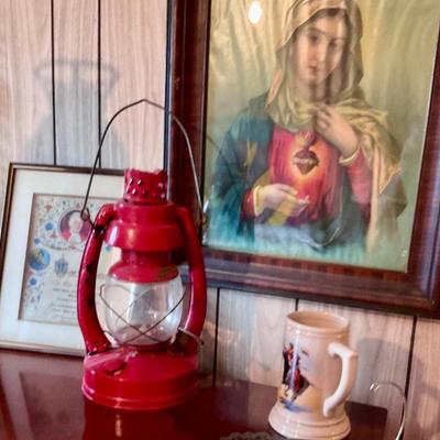 Lantern, Mary framed print