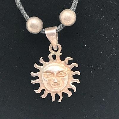 Sterling Mexico Sun Necklace