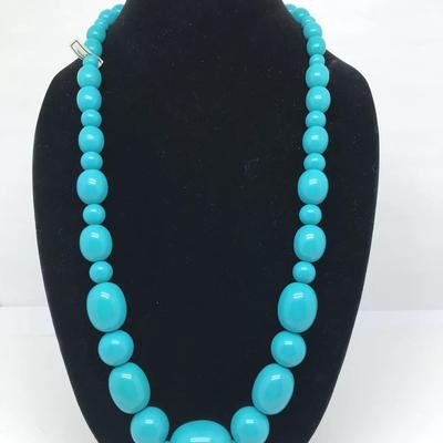 Vintage W Germany Bubble Gum Bead Necklace