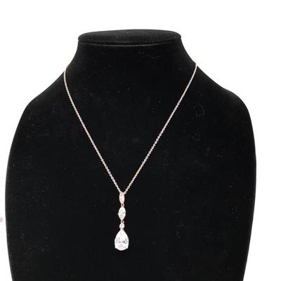 Mariell Sparkly Pendant Necklace
