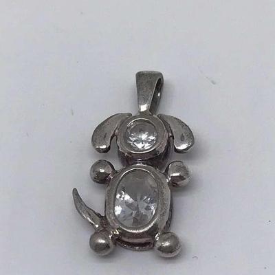 Sterling Silver Puppy Dog Charm