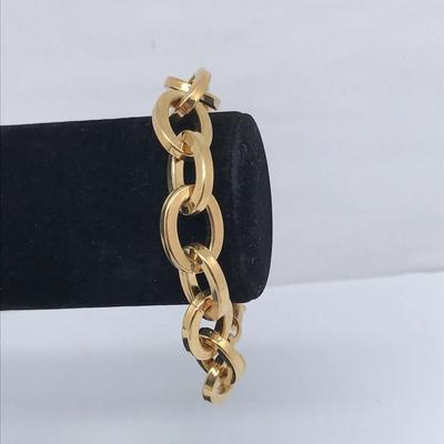 Gold Tone Chunky Bracelet