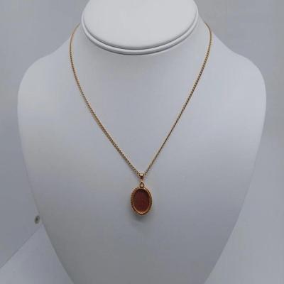 Gold Filled Sparkly Pendant Necklace