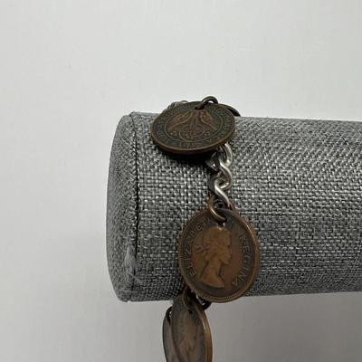 South African Elizabeth Regina Coin Bracelet