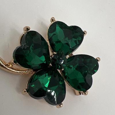 Four Leaf Clover Brooch St. Patrick’s Day