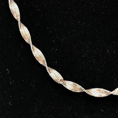 Sterling Twist Chain Necklace