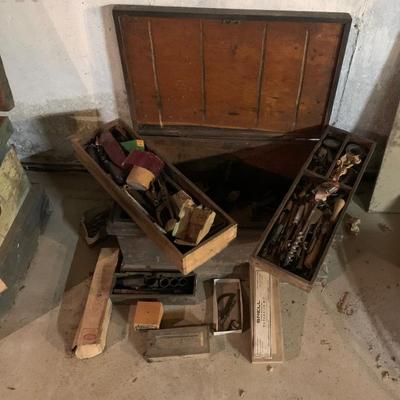 Sale Photo Thumbnail #131: Antique tool chest