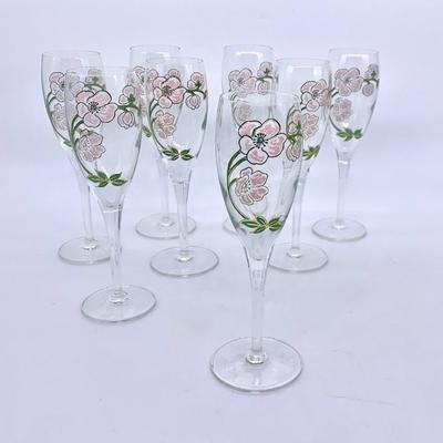 Sale Photo Thumbnail #50: Set/8 Perrier Jouet champagne glasses