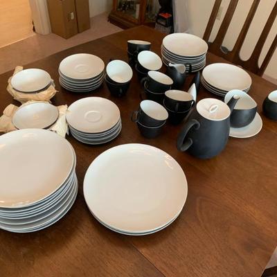 Sale Photo Thumbnail #68: Rosenthal Continental Mid Century Charcoal dinnerware