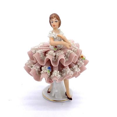 Sale Photo Thumbnail #169: Dresden lace figurine
