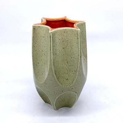 Sale Photo Thumbnail #12: 8” Red Wing Prismatique vase