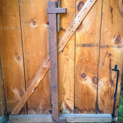 Antique Wooden Bar Clamp