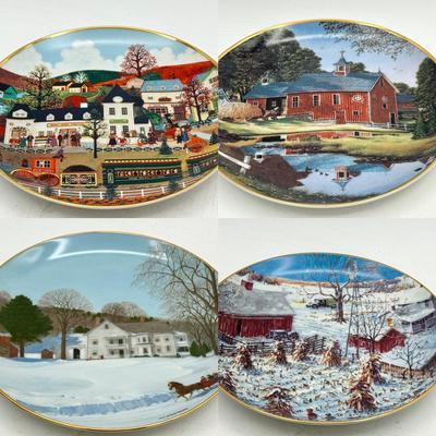 (4) Collectible Plates