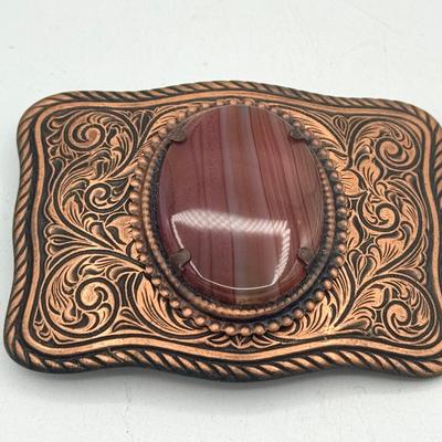 Brazilian Agate Belt Buckle