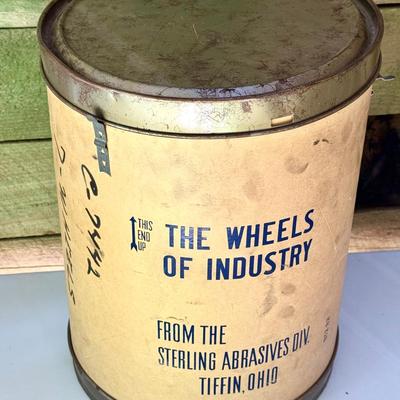 Vintage Canister Sterling Abrasives Division 