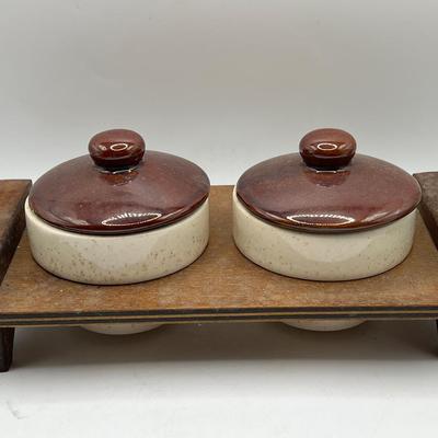 Vintage Double Condiment Set