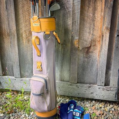 Vintage Golf Clubs in Titleist Bag