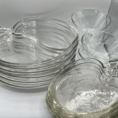 Apple Teacup & Saucer Sets and Divided Apple Snack Trays