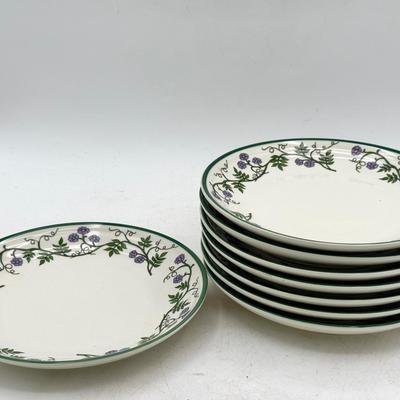(8) "Country Vine™" collection by Nina Mortellito Plates 